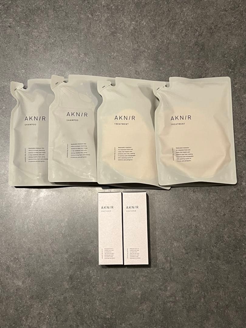 【新品未開封】 AKNIR シャンプー ＆ トリートメント &セラム×2