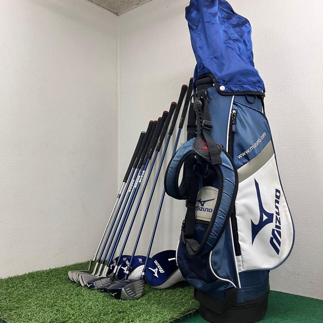 ミズノ ジュニア ゴルフクラブ 120cmタイプ 8本セット バッグ付 USED