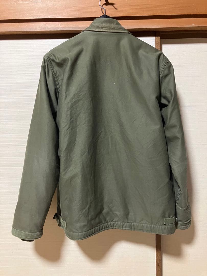 【美品】　A2 デッキジャケット　三角フラップ　初期　60's アメリカ軍