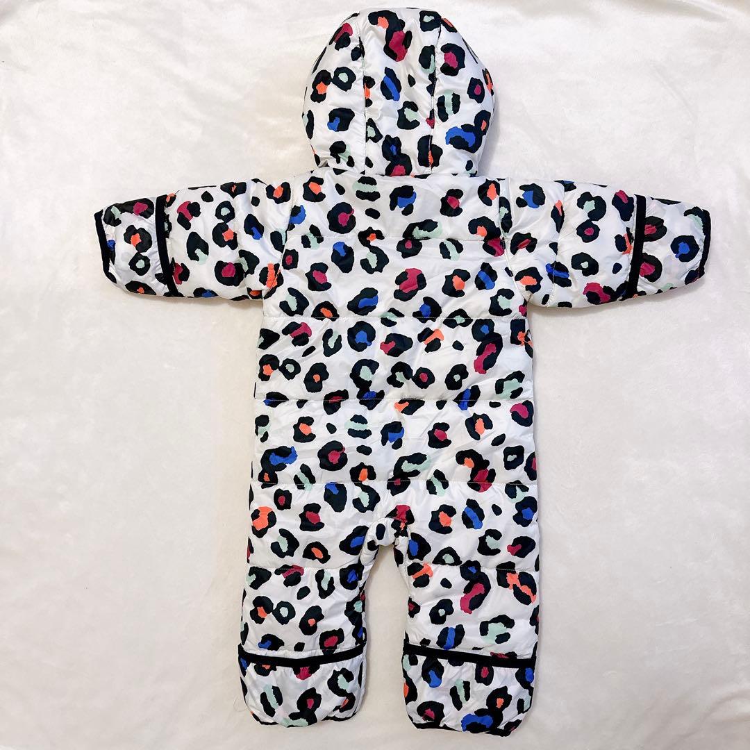 BURTON ベビー　ホワイト・レオパード柄　スノーウェア　75cm