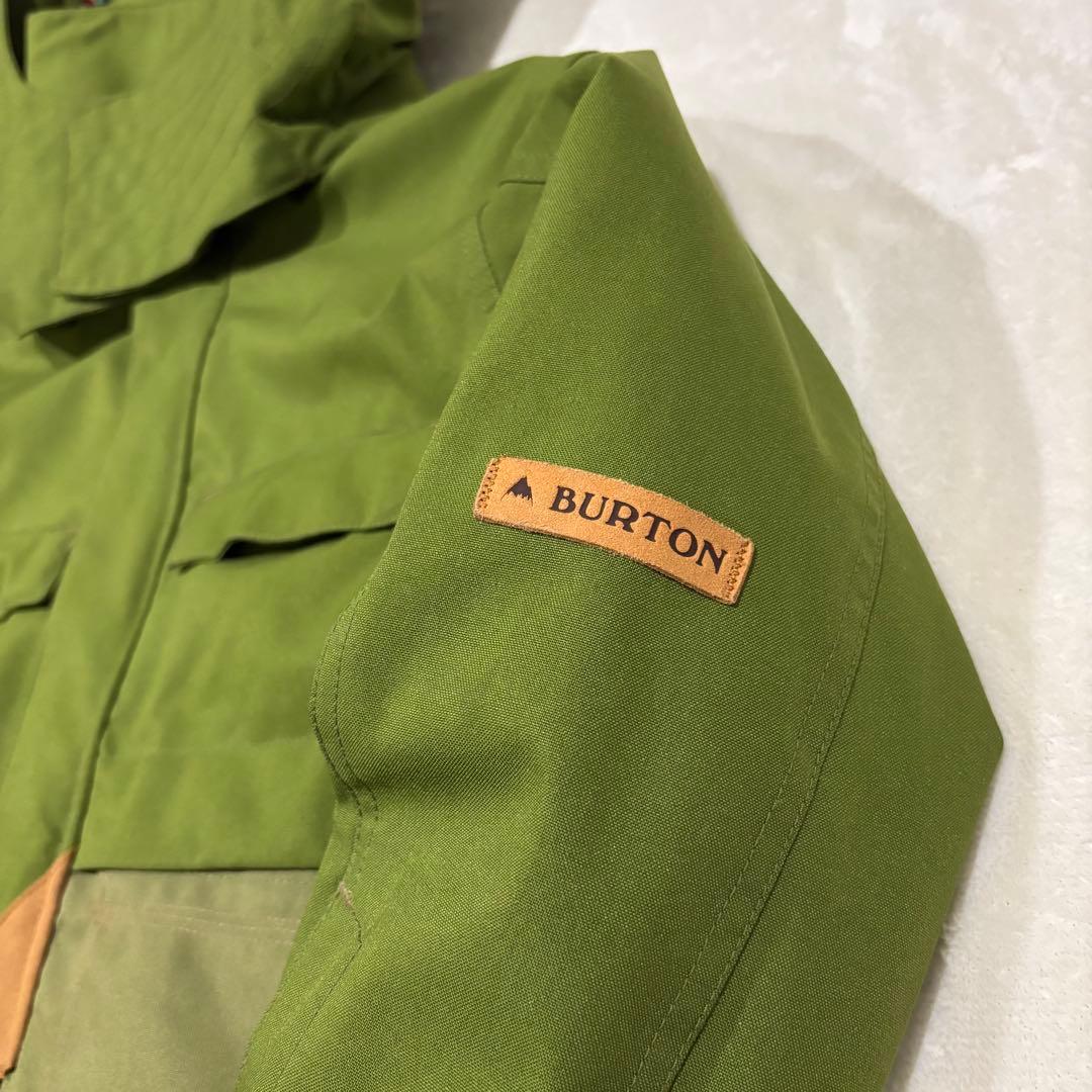BURTONスノージャケットS カーキ DRYRIDE 防水スノボウェアバートン
