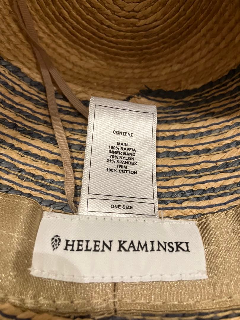 HELEN KAMINSKI つば広ストローハット
