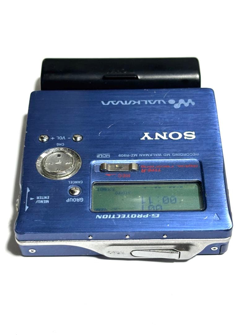 3点セットSONY MDレコーダー MZ-R909 動作品 乾電池ケース付き