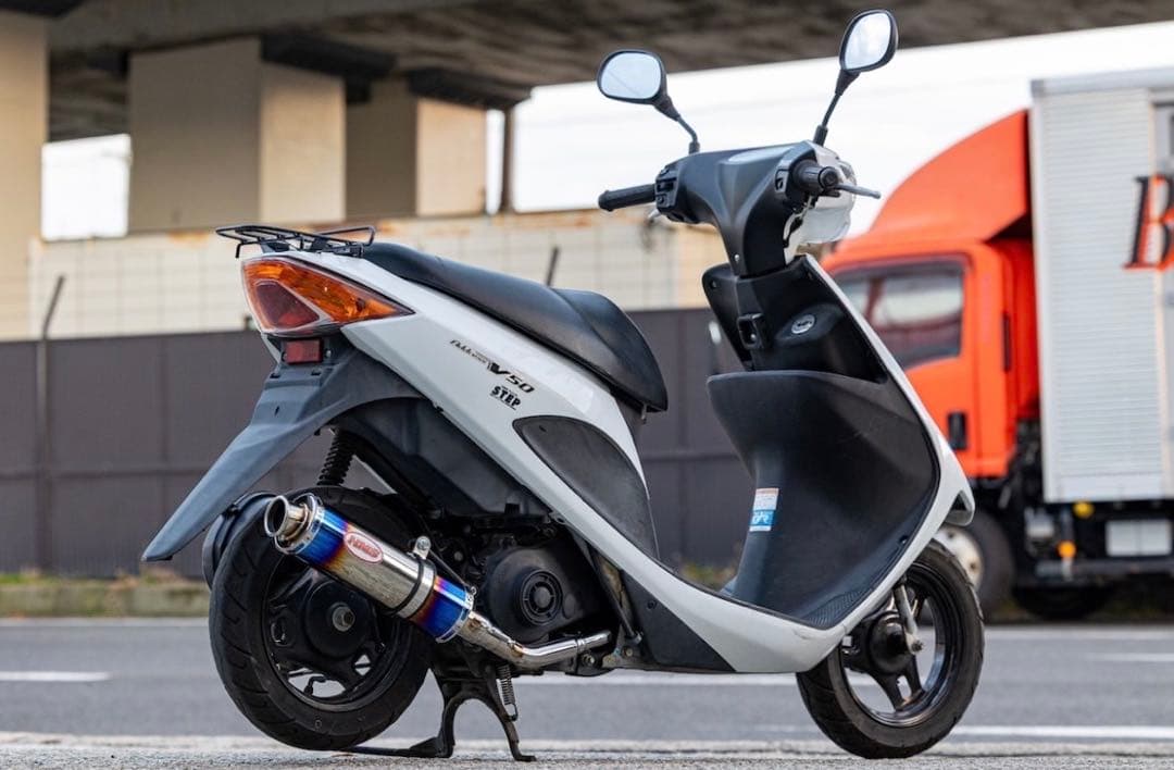 新製品 アドレスV50 (CA4BA ) HMS製 B2Xマフラー ブルー