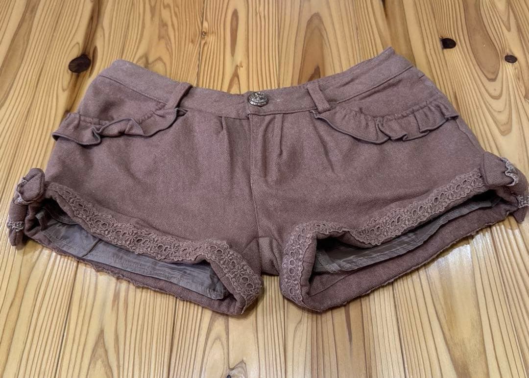 ☆希少☆ LIZ LISA ブラウン フリル付きショートパンツ