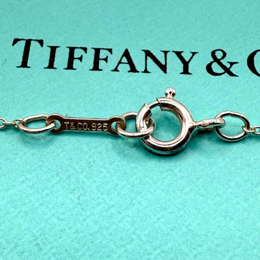 美品 ティファニー ネックレス ダブルループ サークル 40cm シルバー