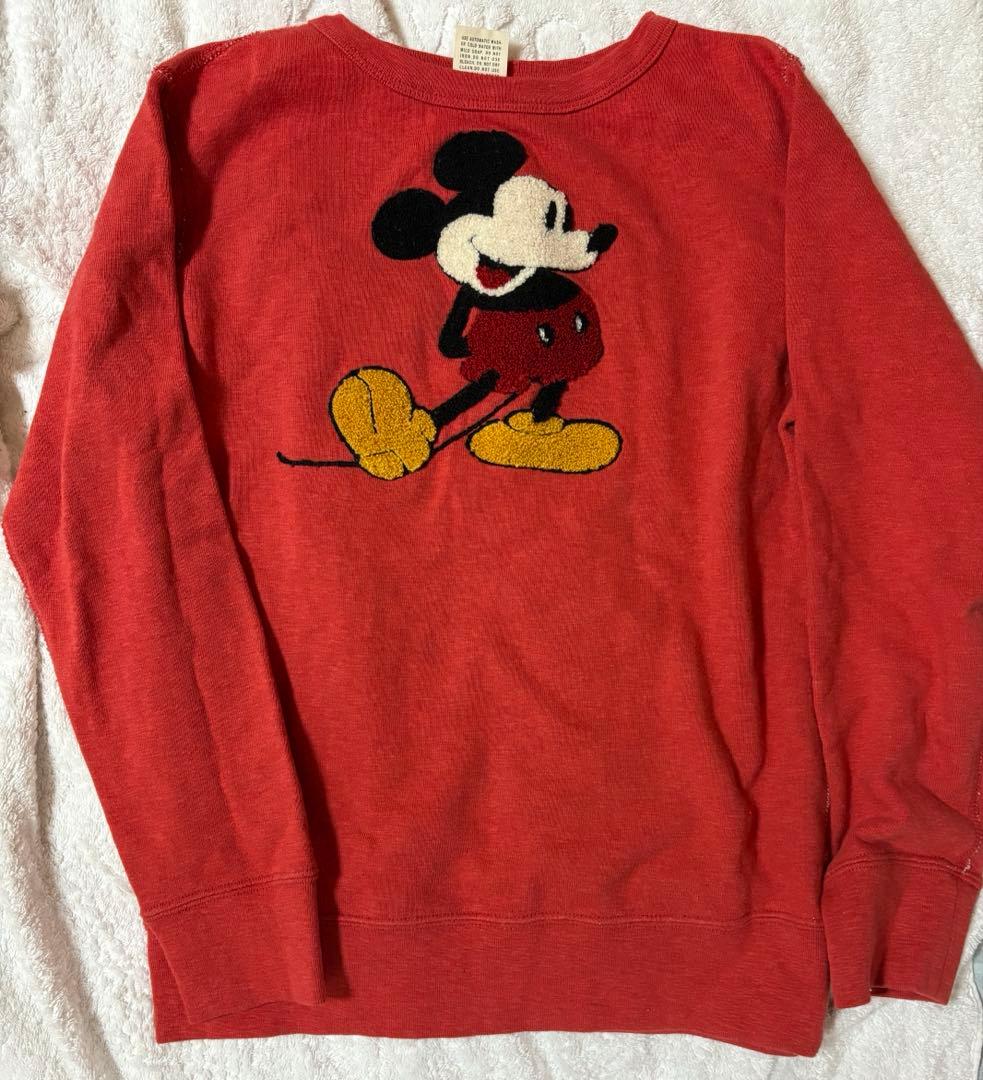 デニムダンガリー 160 ミッキー ワッペントレーナー 02 goto