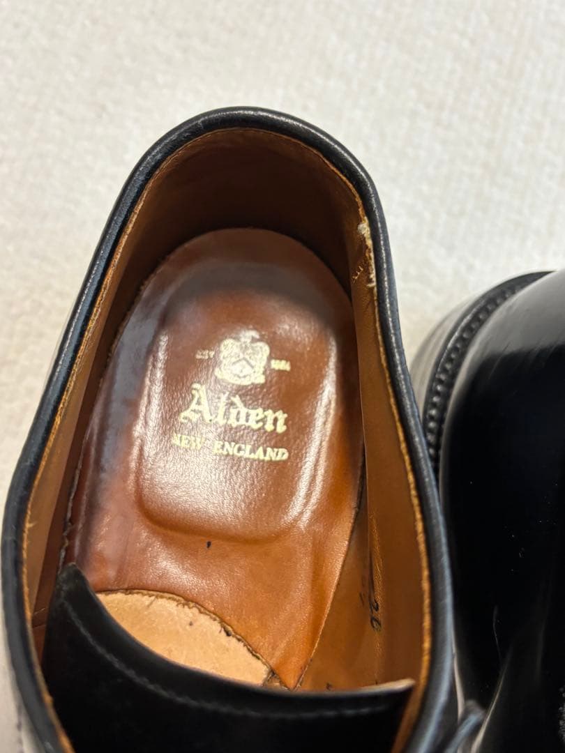 【美品】ALDEN オールデン コードバン　プレーントゥ　ブラック