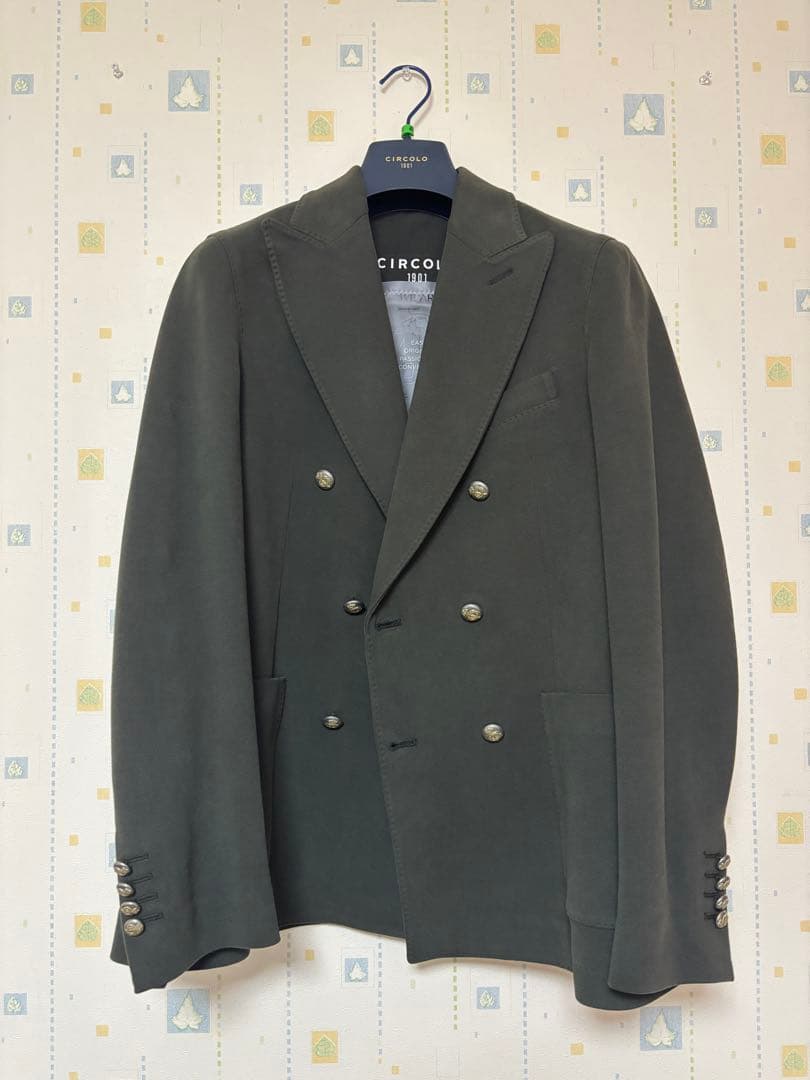 CIRCOLO1901チルコロ1901 カシミヤタッチジャージーダブルジャケット