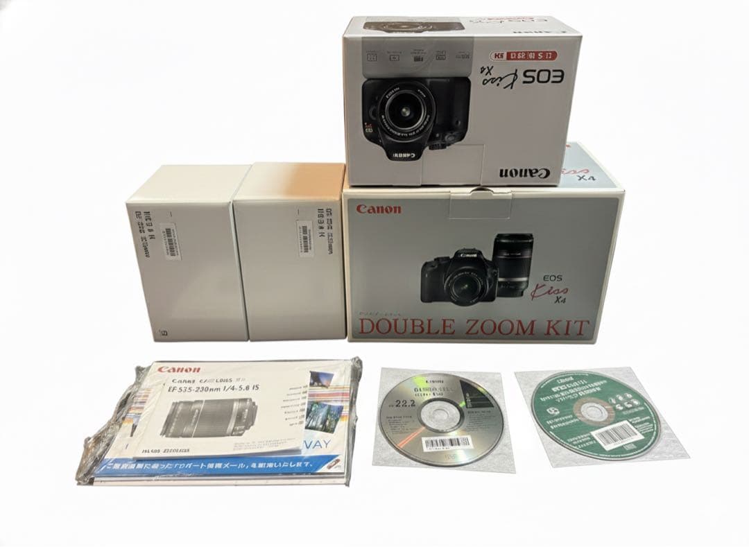 Canon デジタルカメラ EOS Kiss X4 ダブルズームキット 美品