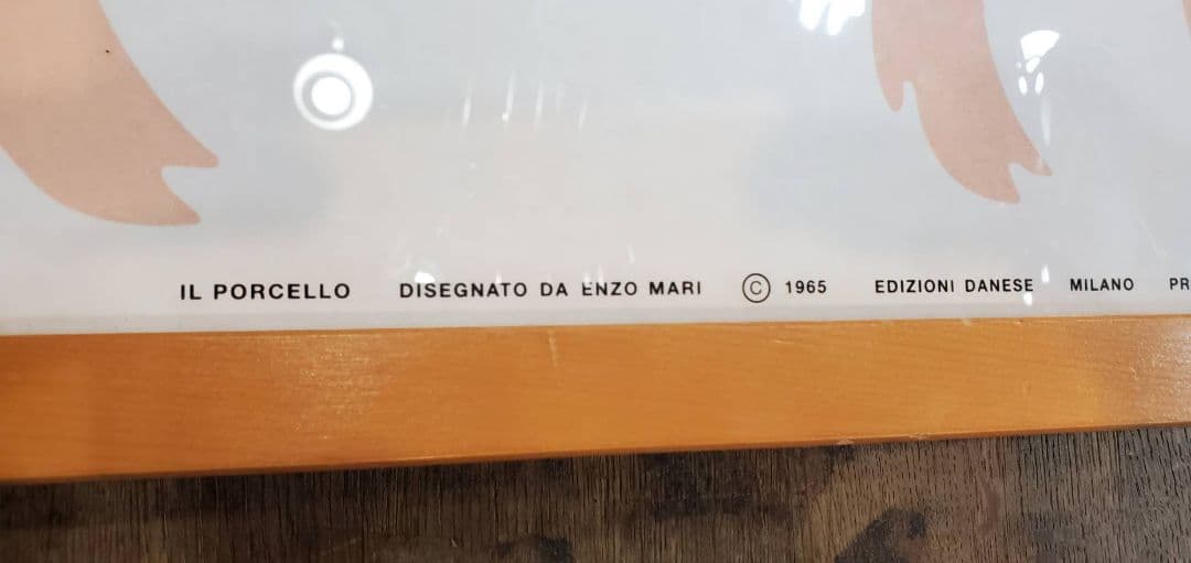 DANESEダネーゼ Enzo Mari エンツォ・マリ　Pig ポスター