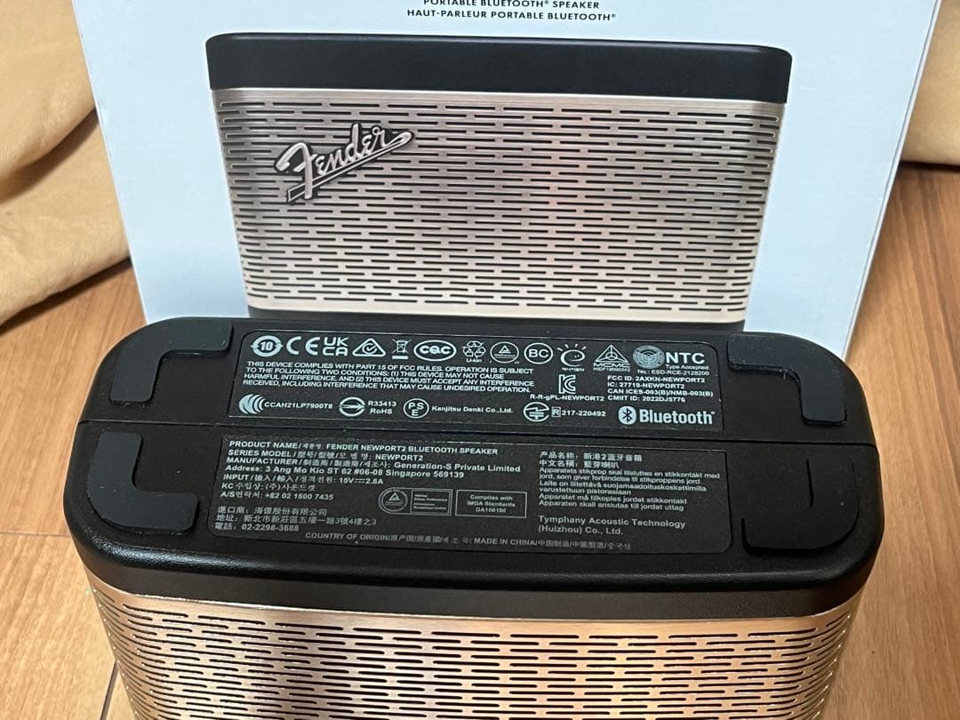 Fender フェンダー　NEWPORT2-BC Bluetoothスピーカー