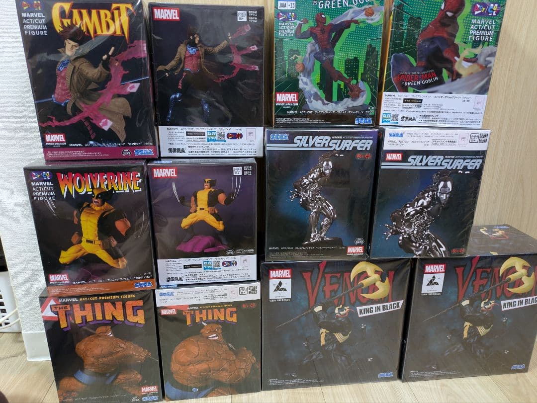 【新品】MARVEL ACT/CUT PREMIUM FIGURE １２体セット