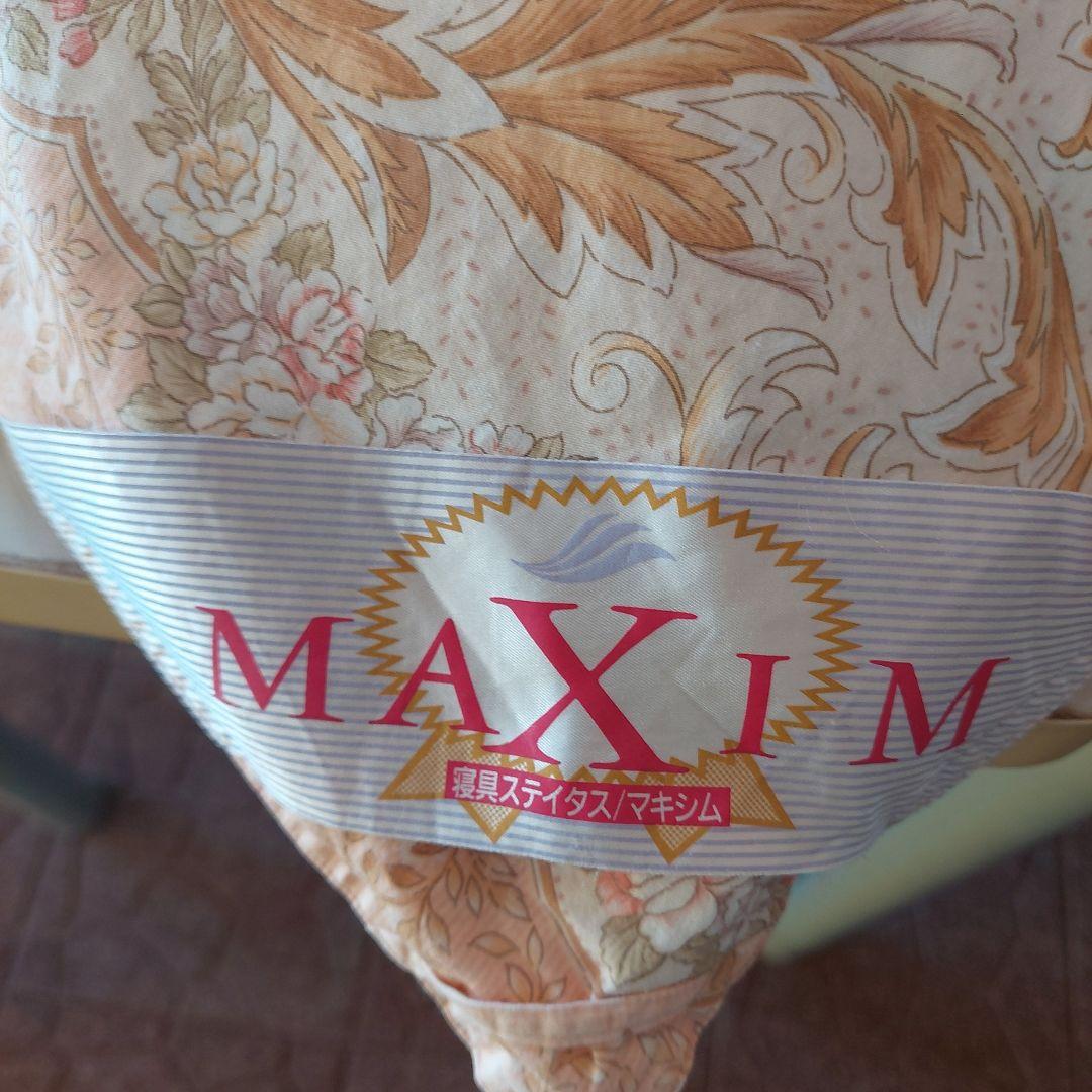 クラシック花柄 羽毛掛け布団 中古