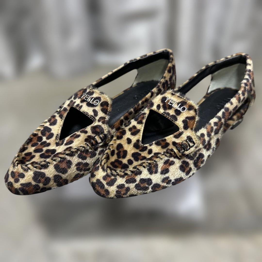 YELLO ローファー ヒョウ柄 Sサイズ 新品未使用