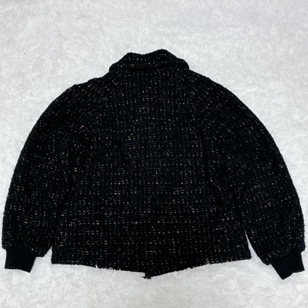 【極美品✨】コロンボ シルク カシミヤ ツイードジャケット イタリア製 ブラック