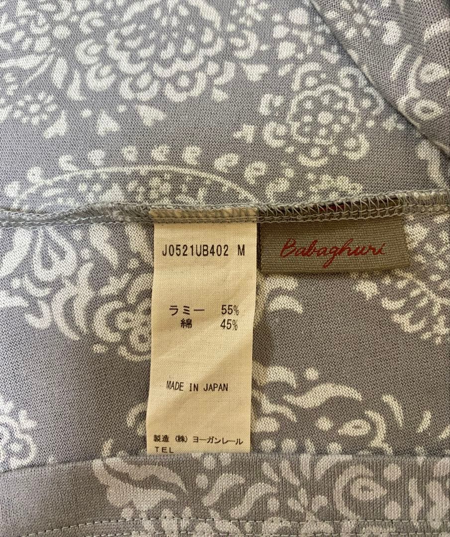 ババグーリ　2022SS　未使用　ペイズリー　チュニック　ヨーガンレール