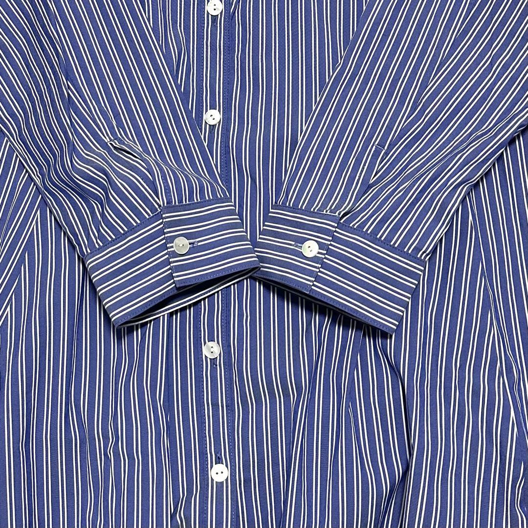 美品 Leilian ストライプ チュニック シャツ ストレッチ 大きい 13+