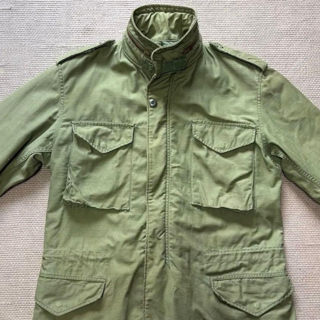 72年製 実物 M-65 フィールドジャケット 3rd M-L アルファ社 米軍