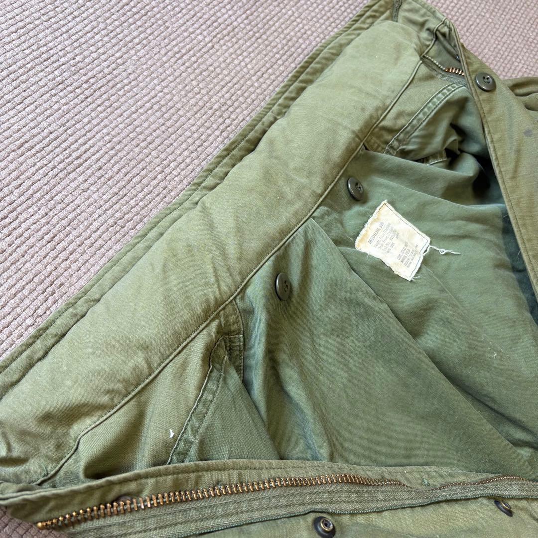 72年製 実物 M-65 フィールドジャケット 3rd M-L アルファ社 米軍