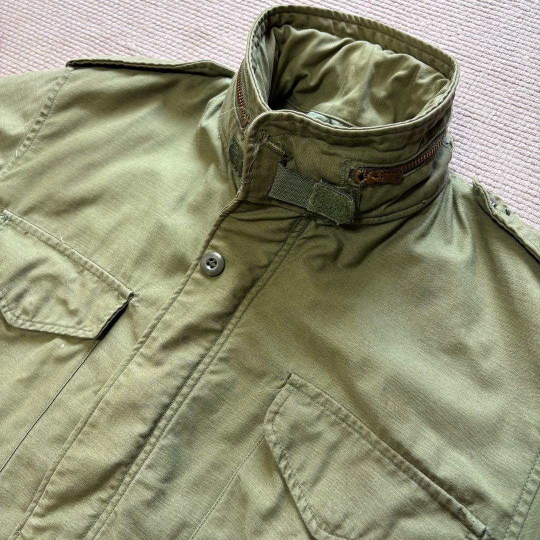 72年製 実物 M-65 フィールドジャケット 3rd M-L アルファ社 米軍