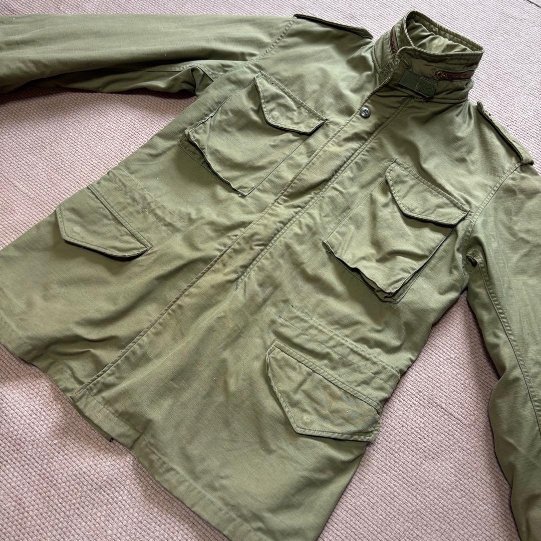 72年製 実物 M-65 フィールドジャケット 3rd M-L アルファ社 米軍