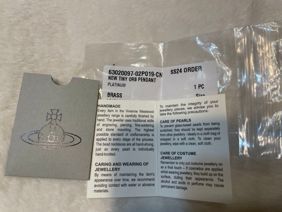 美品☆Vivienne Westwood TINY ORB ネックレス シルバー