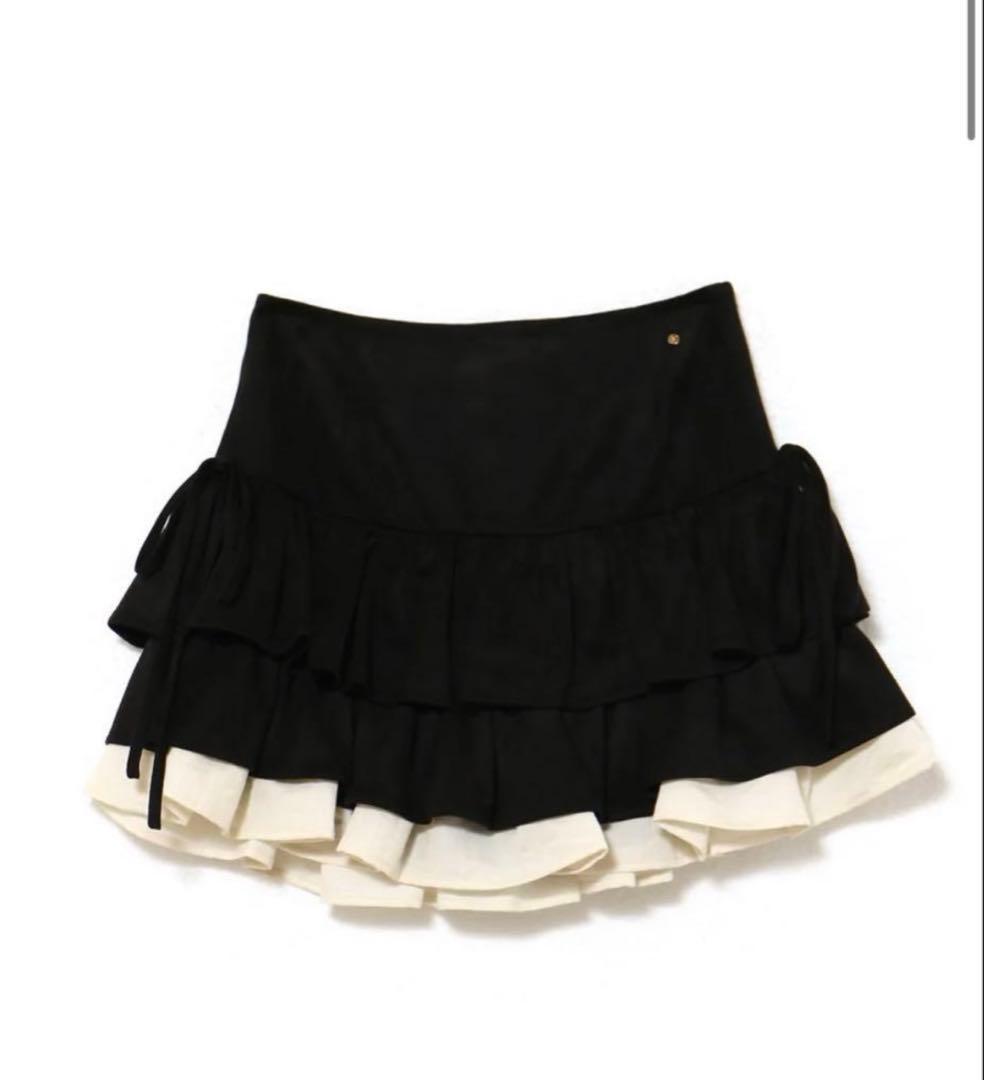 新品タグ付き andmary Mel gather skirt black M