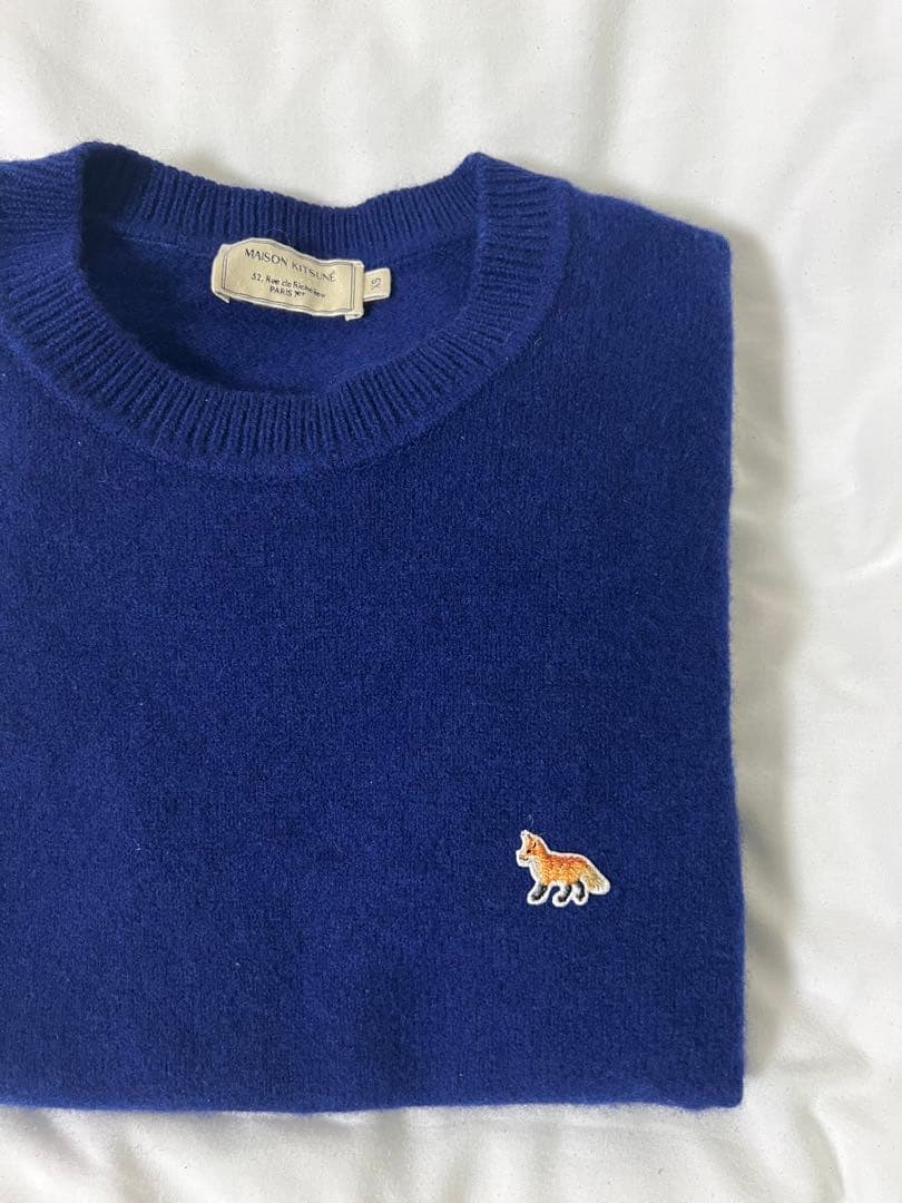 メゾンキツネ MAISON KITSUNE ニット セーター クルーネック 長袖