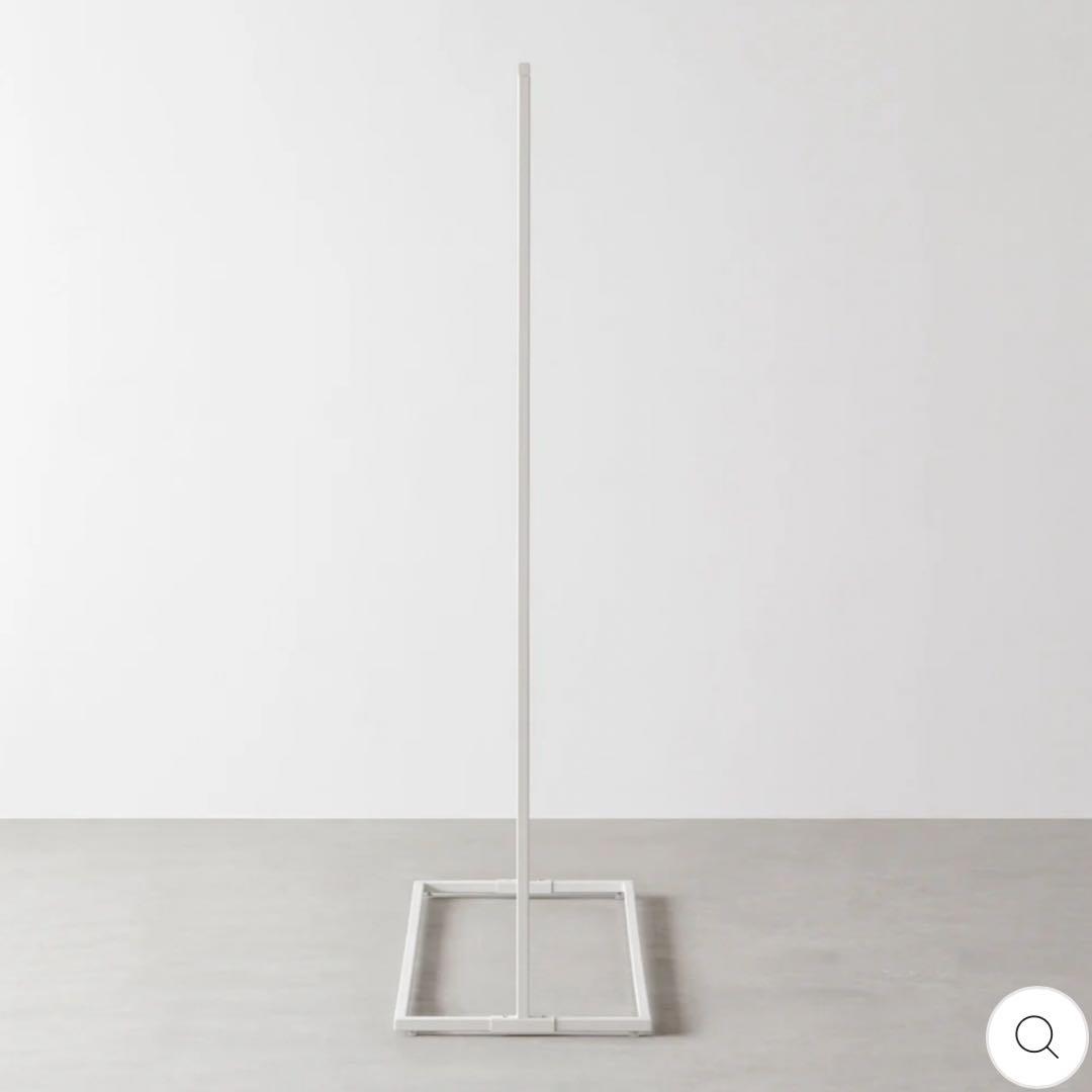 KANADEMONO シンプル アイアン ハンガーラック W120 ホワイト