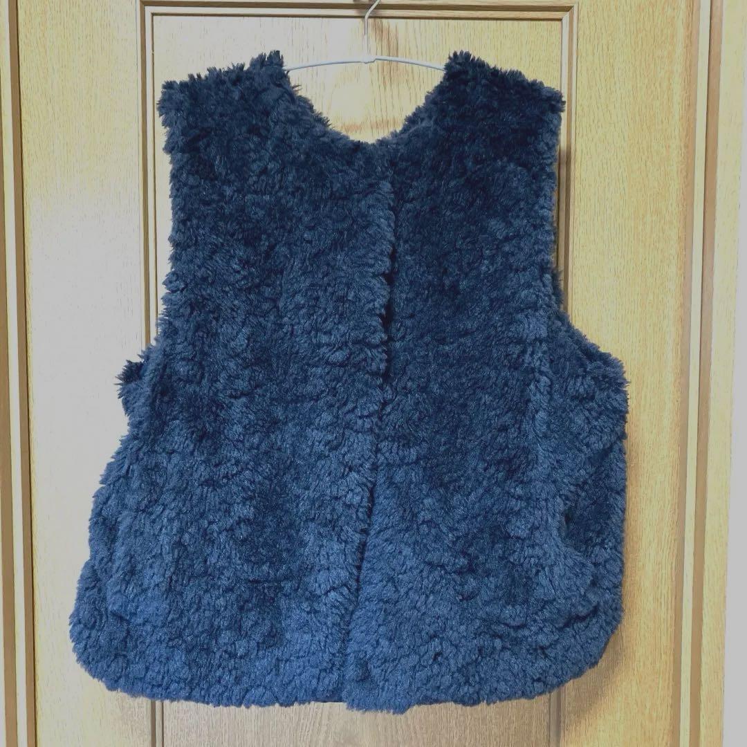 〈three dots スリードッツ 〉 アップサイクル エコファー ベスト