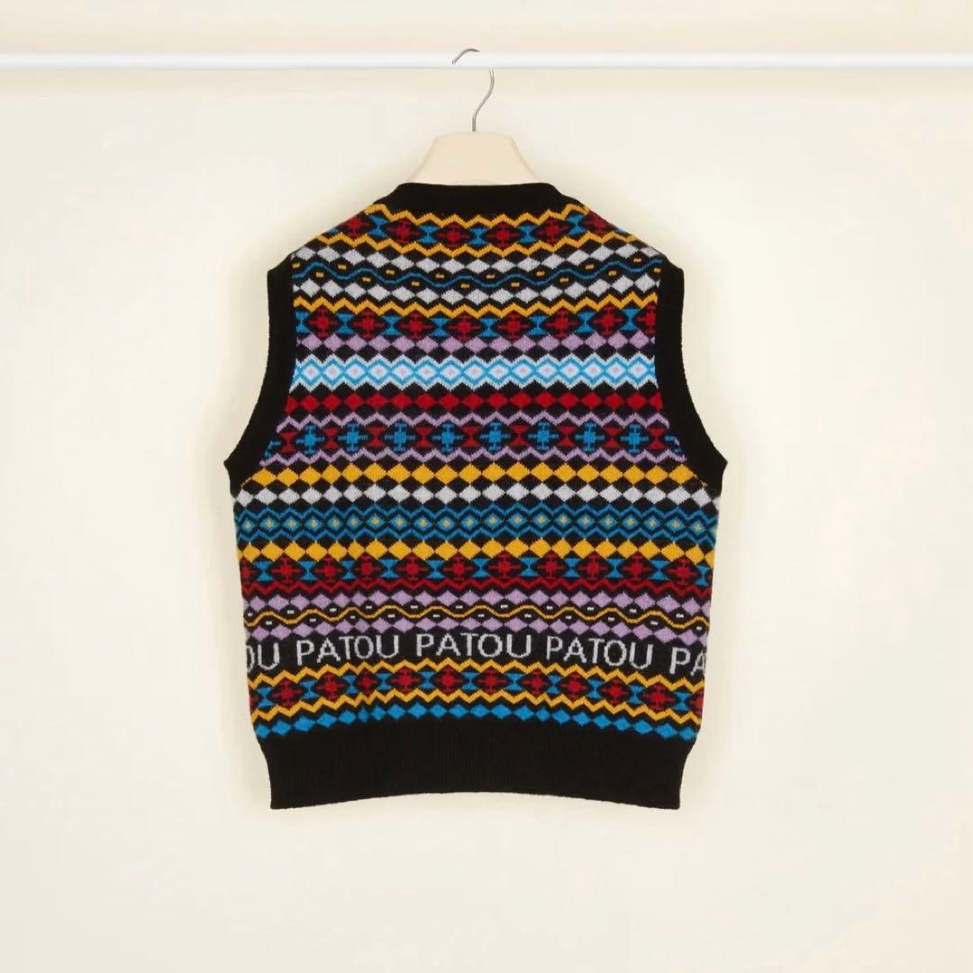 PATOU ニットベスト 多色模様