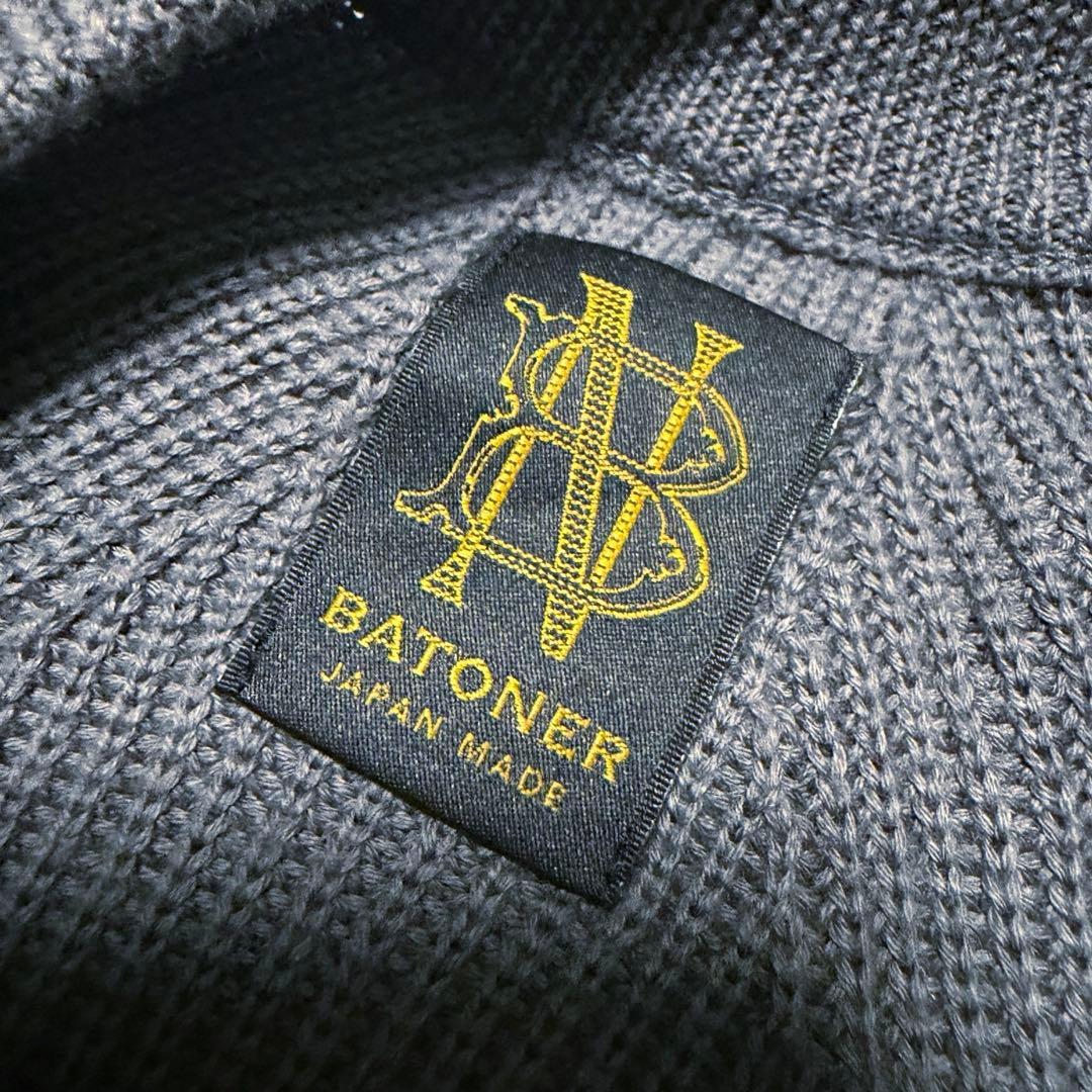 24SS BATONER シーアイランドコットン シグネイチャー クルーネック