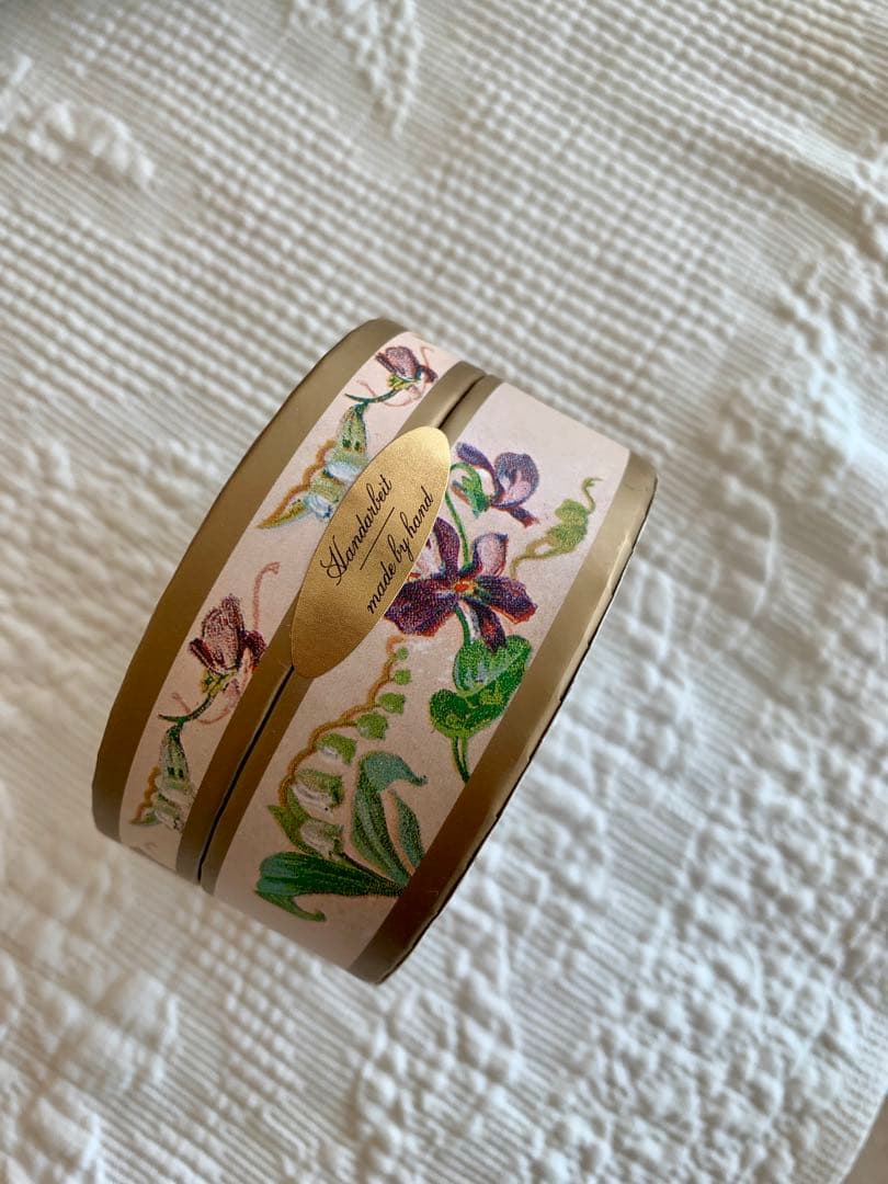 フランスアンティークスミレ布花冠＆DEMELスミレの砂糖漬70g未開封品set