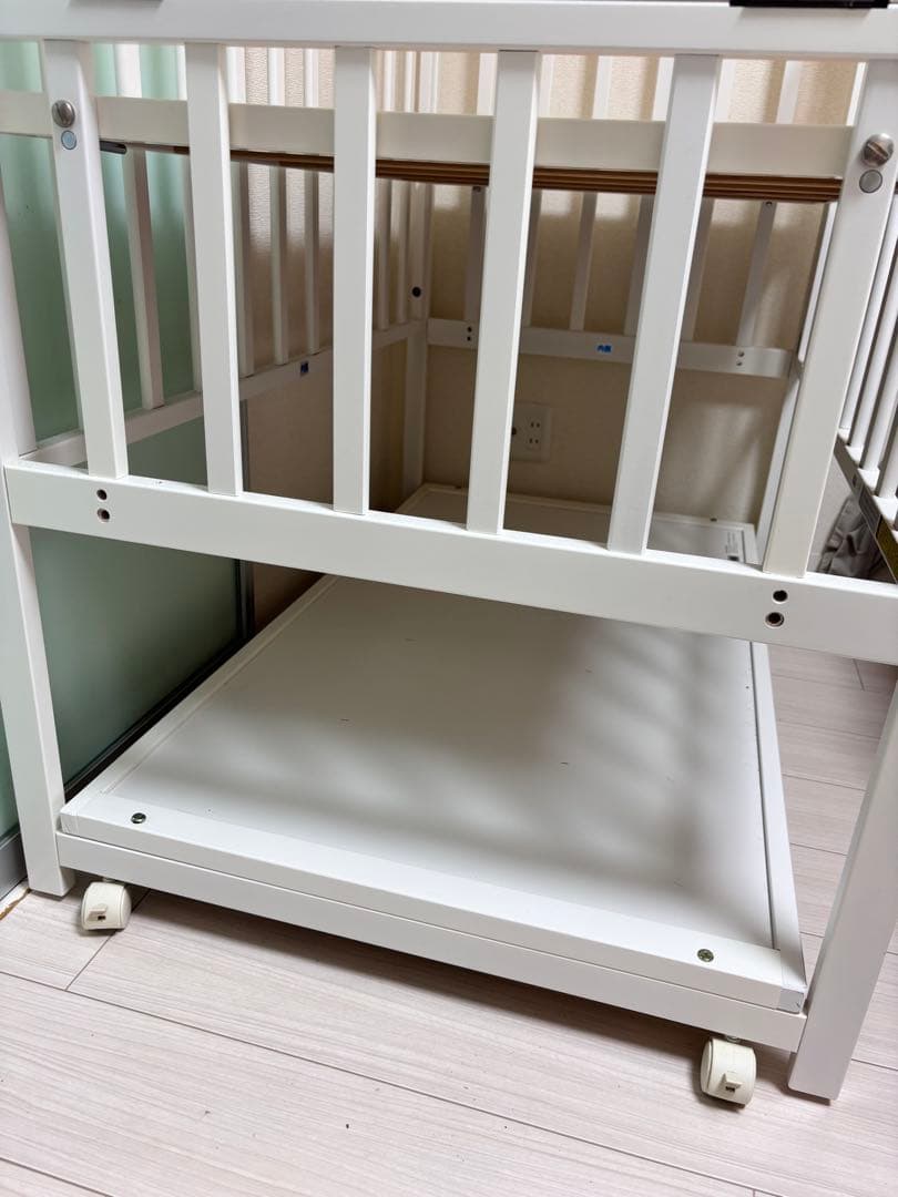 ★直接引取可能　ヤマサキ　ハイタイプベッド　ツーオープン　ホワイト