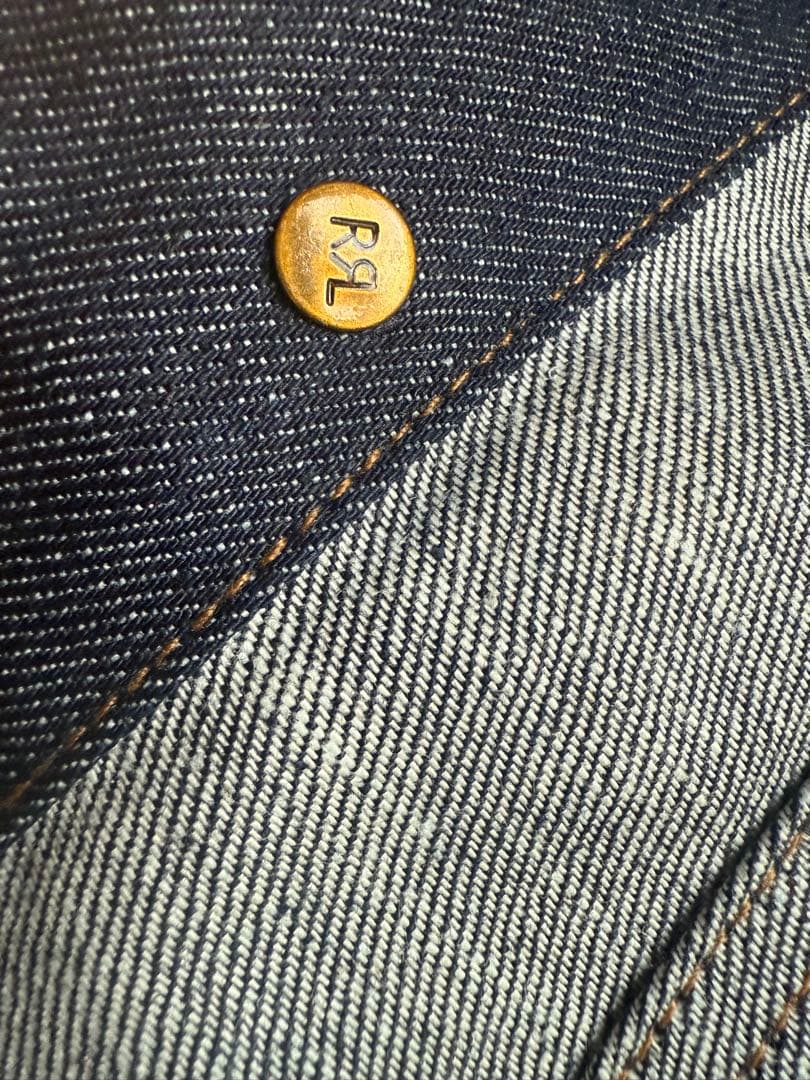 RRL デニム　ジャケット　リジッド　セルビッジ　LEE101Jタイプ