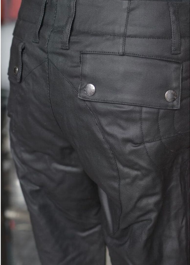 ラバーコートウォームパンツ　ブラック　バイク　レディース