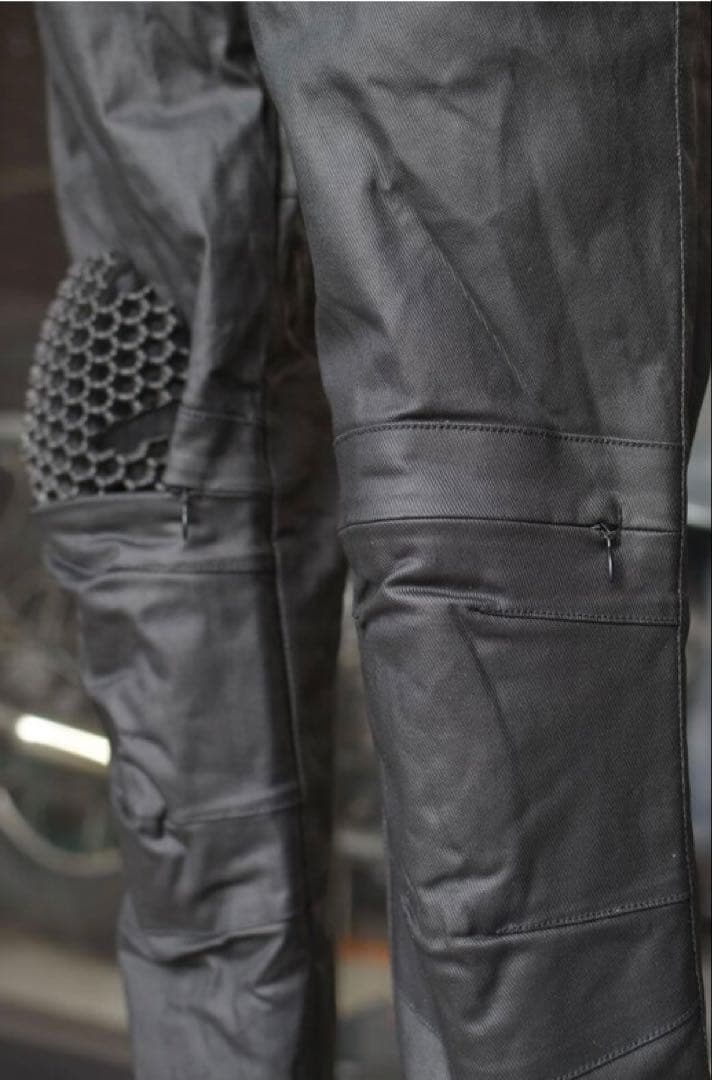 ラバーコートウォームパンツ　ブラック　バイク　レディース