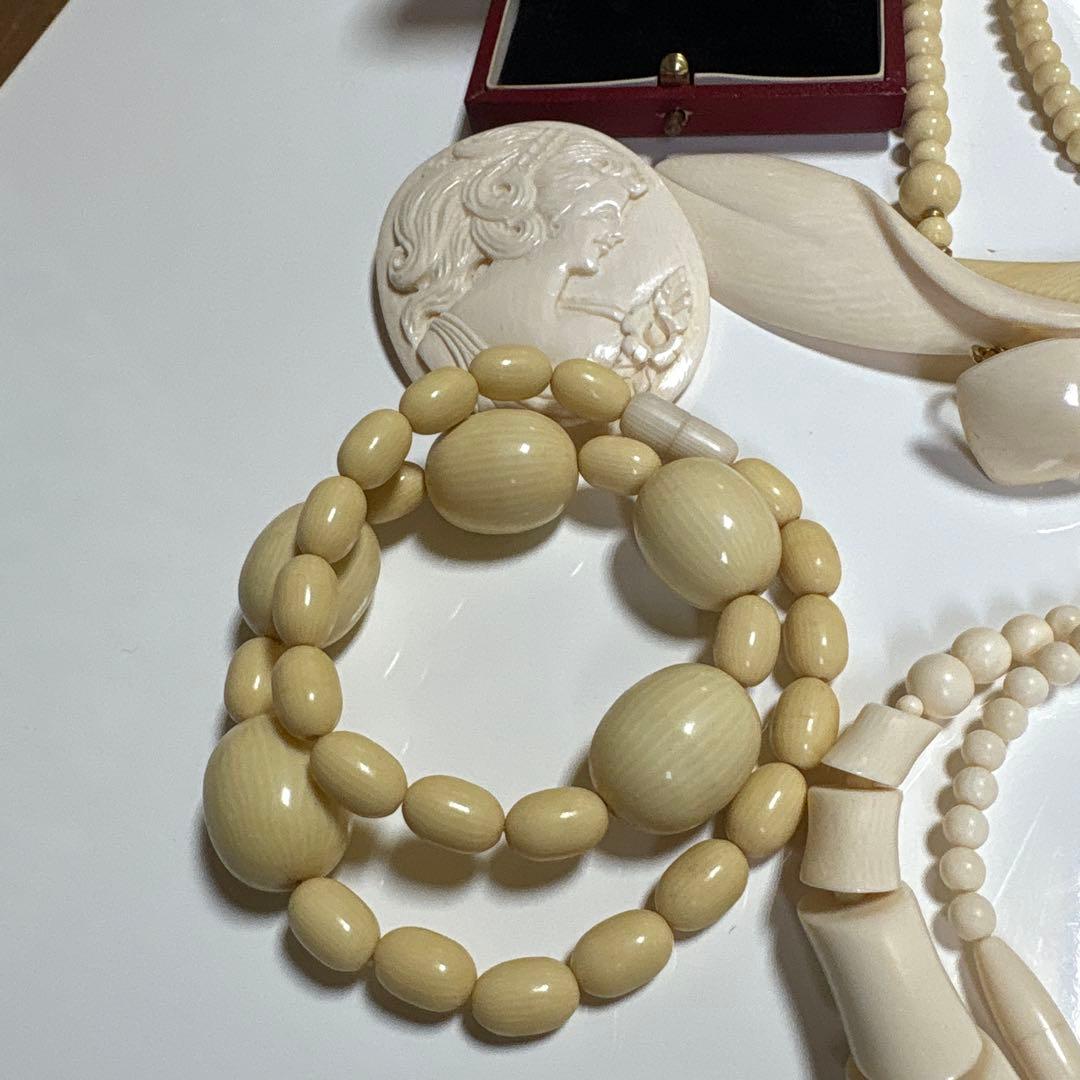 アイボリー ビンテージ アクセサリーセット