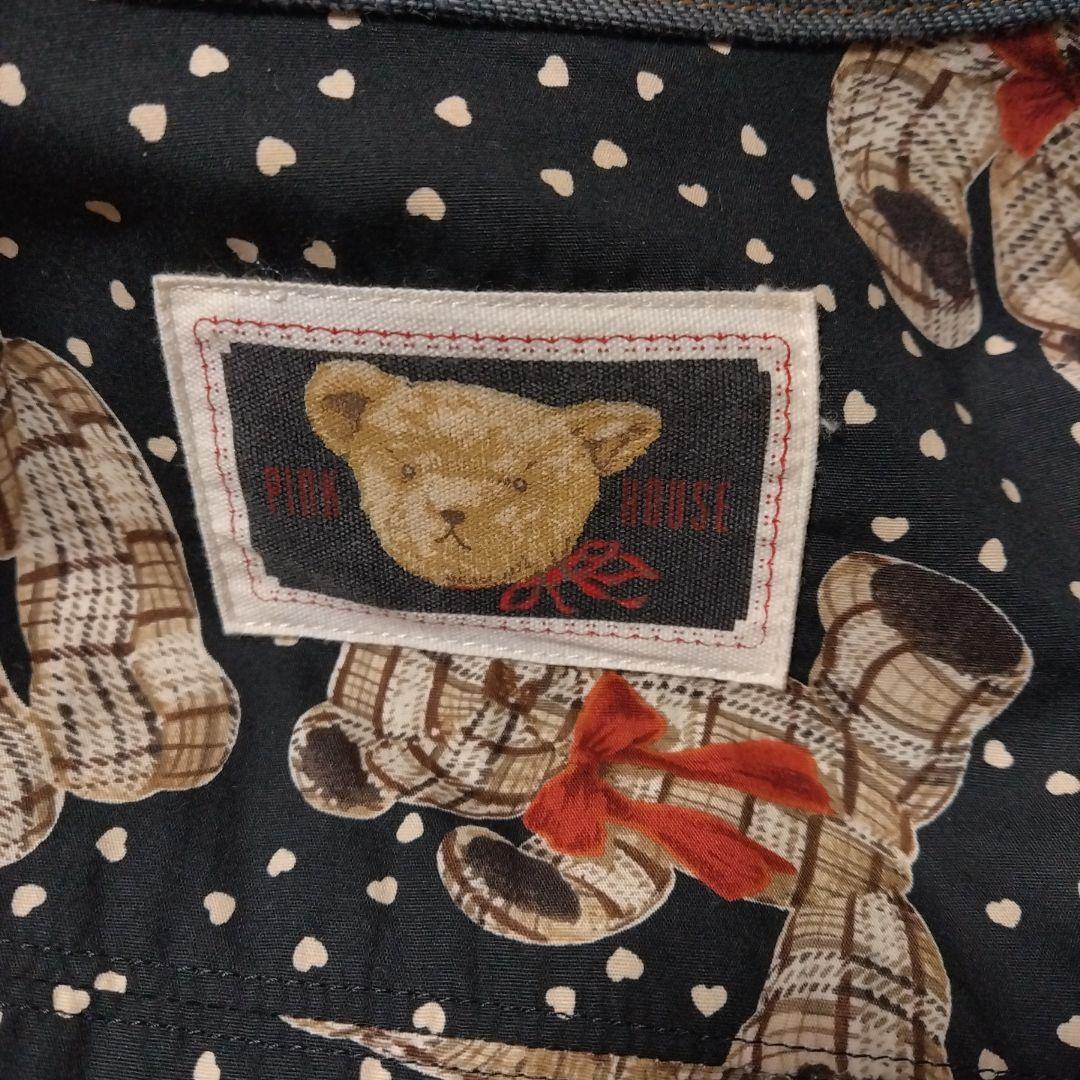 【希少】ベアー柄裏地 デニムジャケット L 1点物