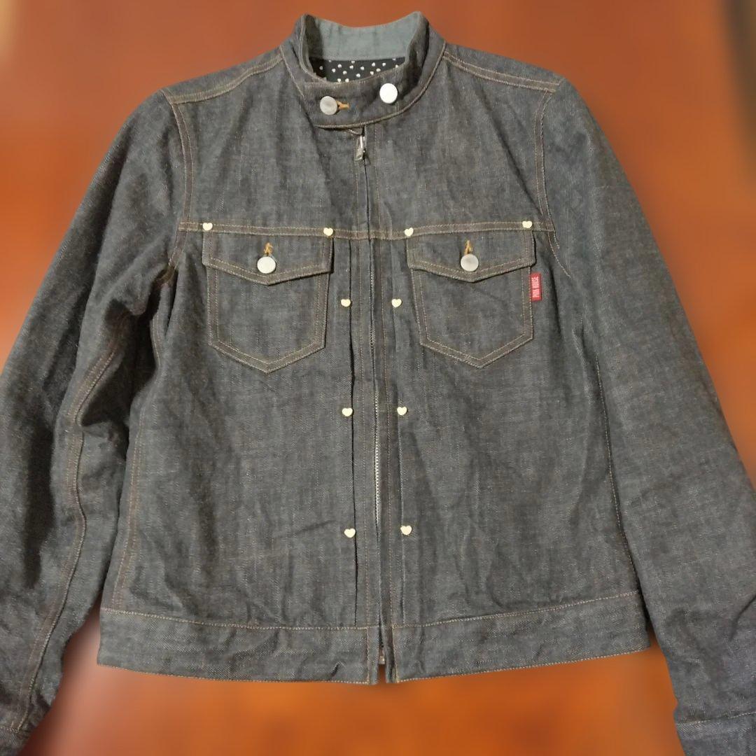 【希少】ベアー柄裏地 デニムジャケット L 1点物