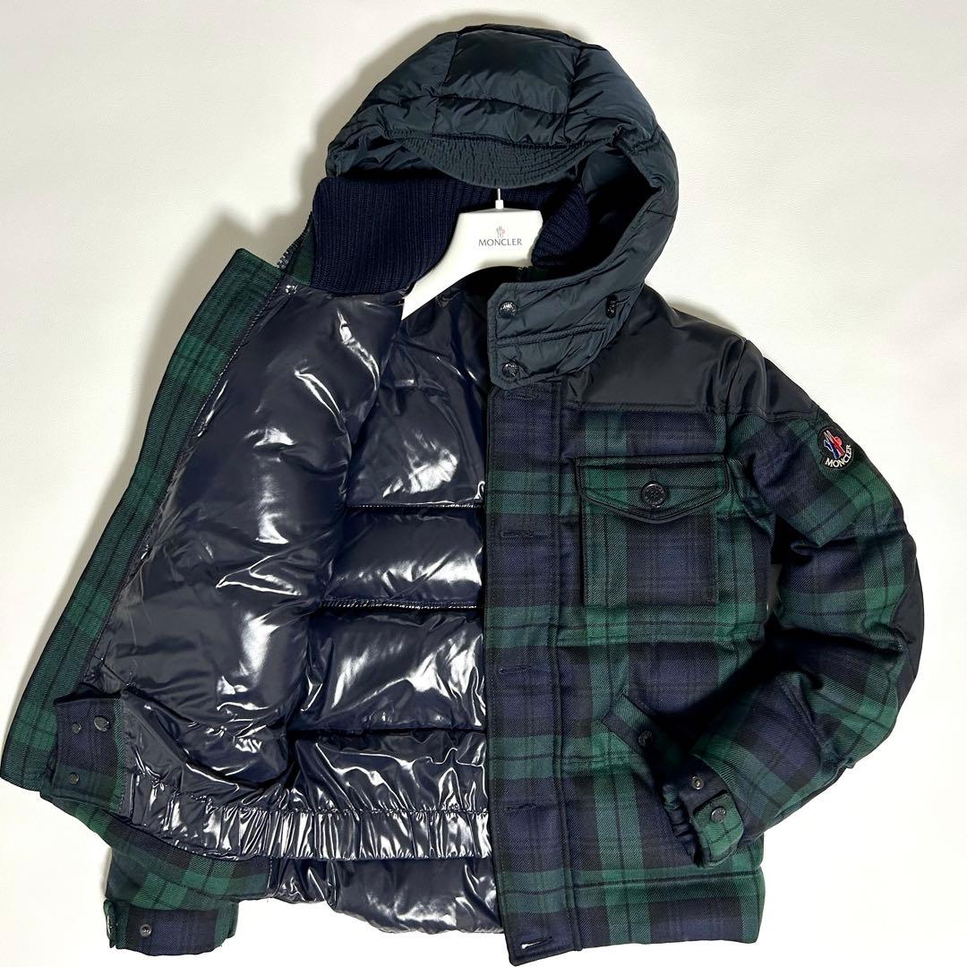 最安値 MONCLER【極美品】チェック柄 ダウジャケット S 定価25万