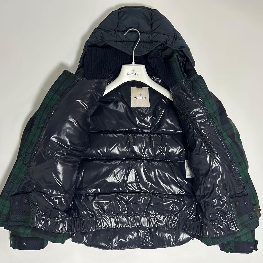 最安値 MONCLER【極美品】チェック柄 ダウジャケット S 定価25万