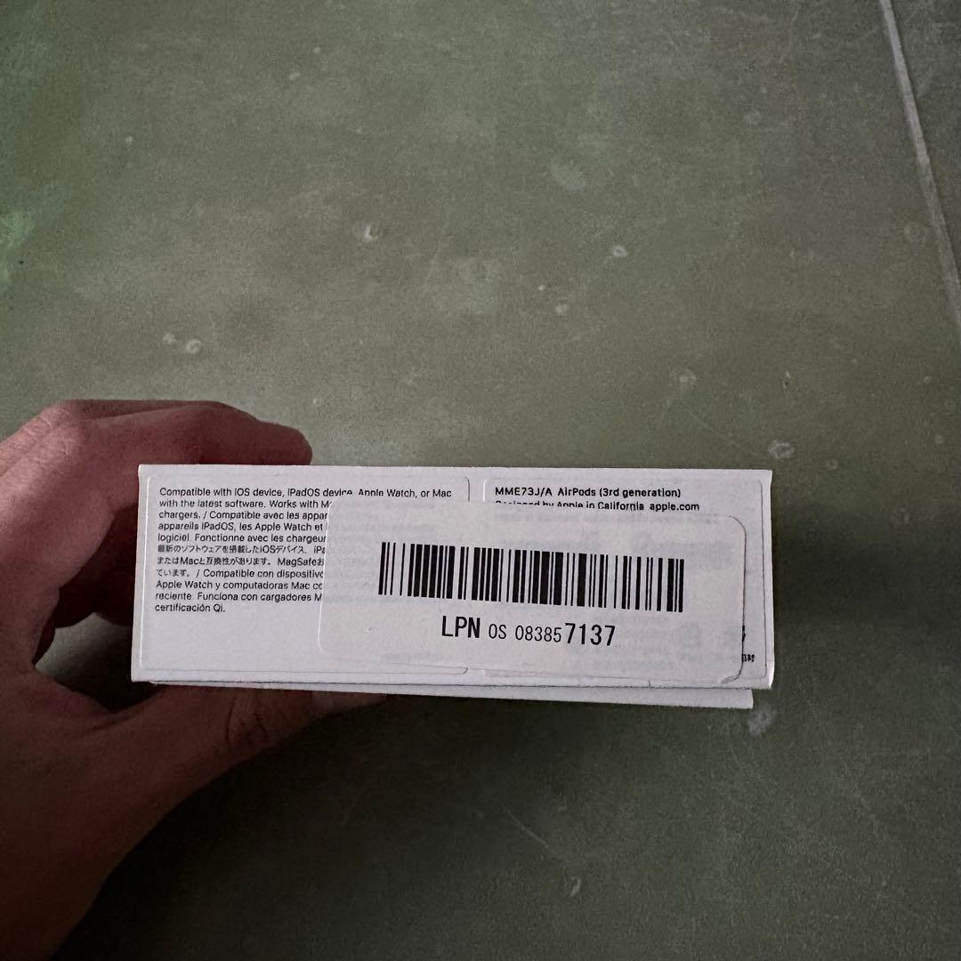 【美品/箱あり】AirPods 第3世代 (2023年3月購入)