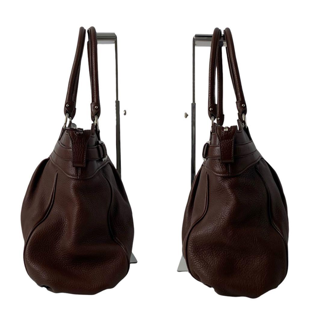 バッグ Ferragamo Gancini leather handbag