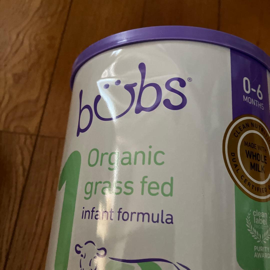 bubs バブズ 有機グラスフェッドオーガニック粉ミルク 800g 3缶