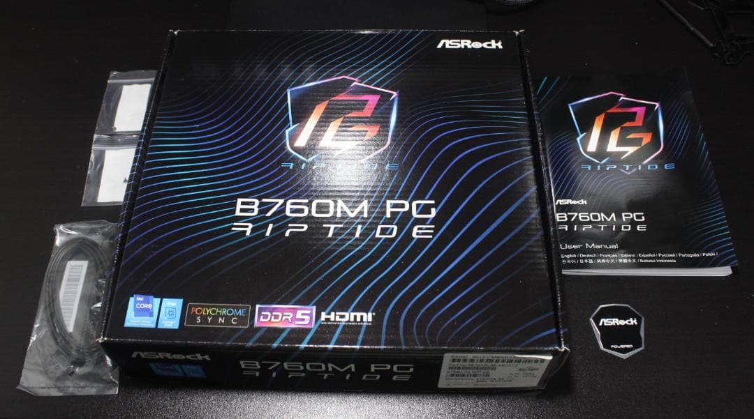 完全動作品 ASRock B760M PG Riptide MicroATX