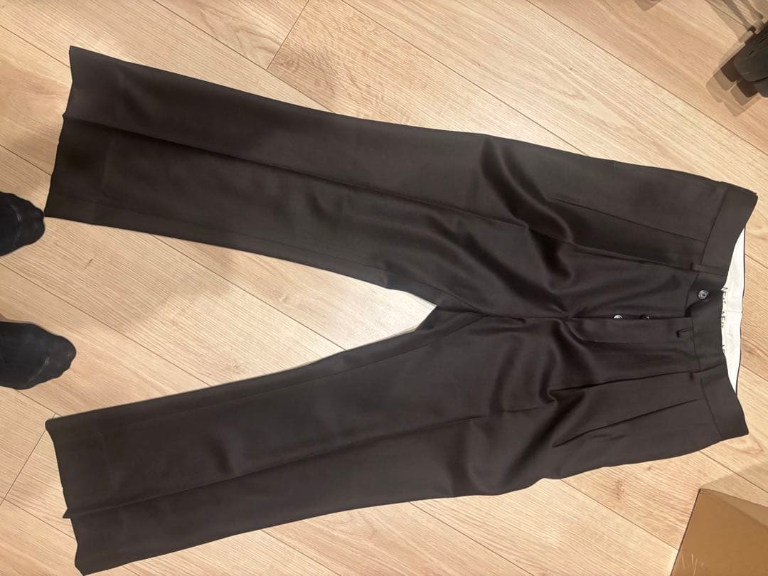 パンツ 25aw NEAT / WOOL TRICOTINE FLARE 46