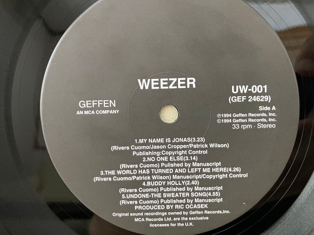 WEEZER ウィーザー / Blue Album アナログLPレコード国内盤