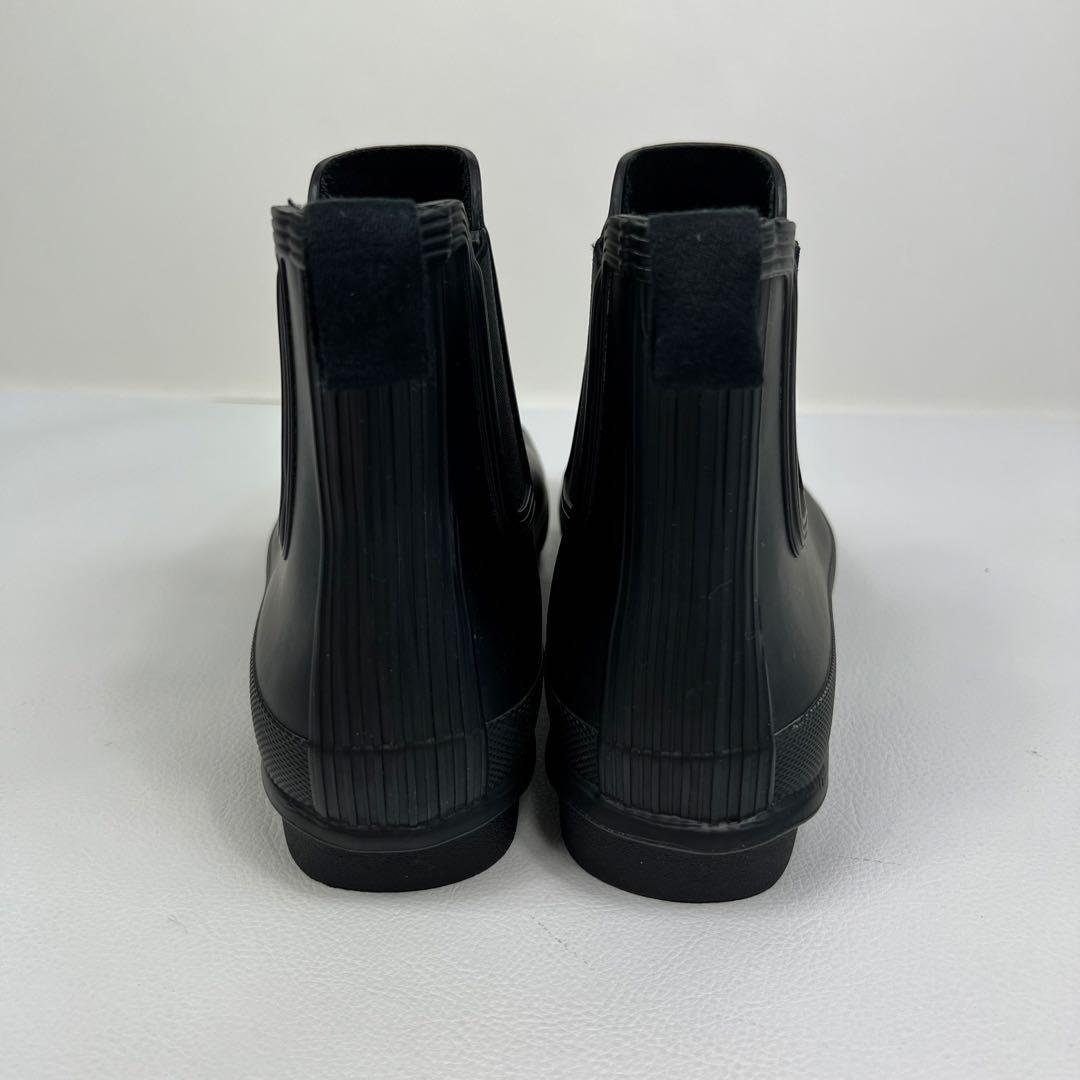 HUNTER ブラック ショートブーツ チェストブーツ レインブーツ 25㎝